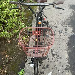 【リサイクルショップどりーむ天保山店】No.411 エコチャリNo.22081R 自転車 20インチ 黒 ベル〇 ライト〇の画像