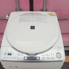 🉐🉐Z121 送料設置無料  SHARP乾燥機能付き洗濯機　19年製　の画像