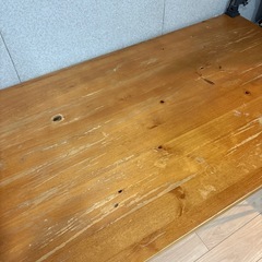 天然木 ダイニングテーブル 120x70の画像