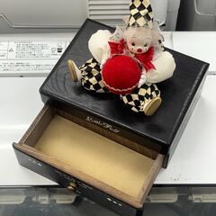 【リサイクルショップどりーむ天保山店】No.3166 小物入れ オルゴール付き ピエロの画像