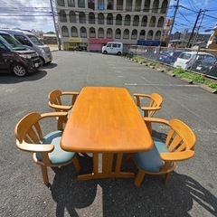 北九州市内配送無料 4人掛けダイニングテーブルの画像
