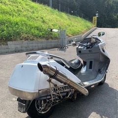 新入庫★フュージョンカスタム　白　アップマフラー★の画像