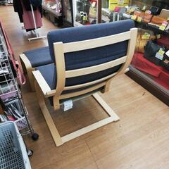 ☆ドリーム荒牧店☆ジモティー割引有☆ IKEA オットマン付ロッキングチェア POANG ポエング GRYの画像