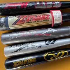 野球 軟式 バット 5本セット バットウエイト250gの画像