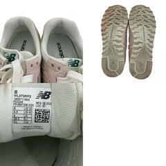 186000 現状品 NEW BALANCE ニューバランス 23cm WL373RP2  23 ピンク ホワイト レディース [1000025410777]の画像