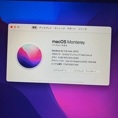2017 MacBookAir 13インチ i5 8GB 121GB-4の画像