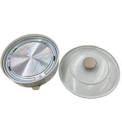 現状品 BRUNO ブルーノ グリル鍋 グリルポット BOE029-WH  ホワイト 箱入り 鍋 蒸し網 セラミック [1000027792321]の画像