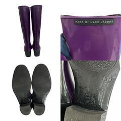 186000 MARC BY MARC JACOBS マークバイマークジェイコブス レインシューズ 23.5 パープル レディース [1000027757214]の画像