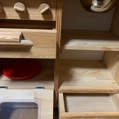 ハンドメイドおままごとキッチンの画像