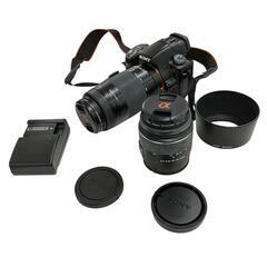186000 現状品 sonny ソニー デジタルカメラ α55 SLT-A55V  ブラック [250512HM150398]の画像