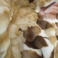西川　NISHIKAWA 高級毛布　肉厚　ブランケット　シングル　ベージュ系の画像