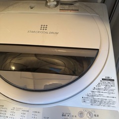 洗濯機　東芝製　AW-6G6 2018年製造の画像