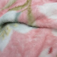毛布　ブランケット　シングル　ピンク系の画像