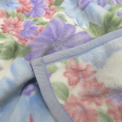 西川　NISHIKAWA 高級毛布　シングル　パープル系の画像