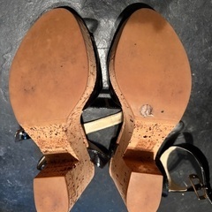 Stella McCartney 黒 アンクルストラップ サンダルの画像