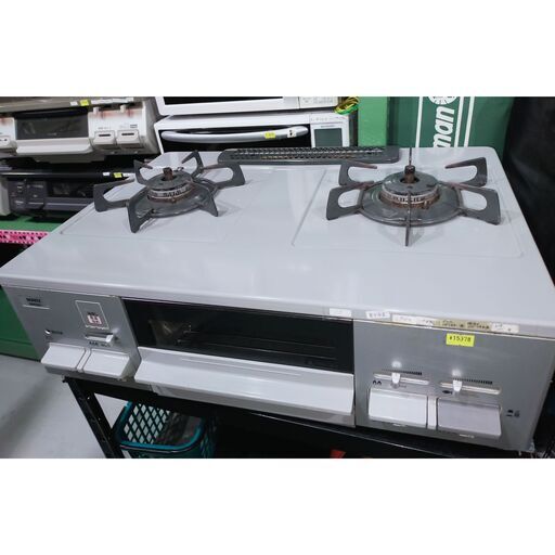 ノーリツ ガステーブル LPガス プロパンガス 左側強火力 2019年製 LG2260L ガスコンロ ガスレンジ 【15】