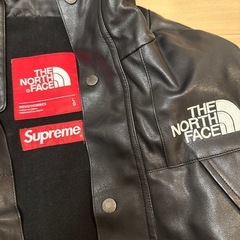 試着可能🉑 シュプリーム ノースフェイス the north face supremeレザーマウンテンパーカー 冬 羊革 ラムレザー  の画像
