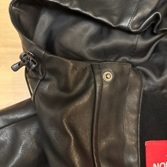 試着可能🉑 シュプリーム ノースフェイス the north face supremeレザーマウンテンパーカー 冬 羊革 ラムレザー  の画像
