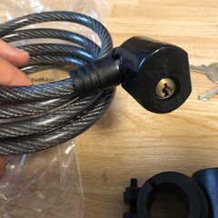 新品）ワイヤーロック鍵の画像