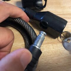 新品）ワイヤーロック鍵の画像
