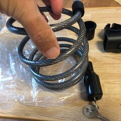 新品）ワイヤーロック鍵の画像