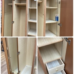 ジモティー限定価格！S183 ⭐ 府中家具 ワードローブ クローゼット 日本製 幅70cm USED 綺麗の画像