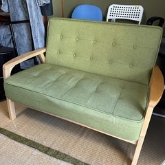 美品♩おしゃれな2人掛けソファの画像