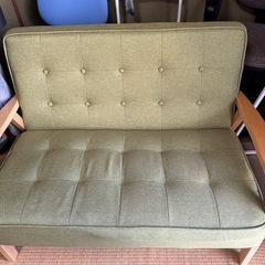 美品♩おしゃれな2人掛けソファの画像