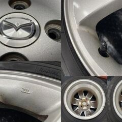【YOKOHAMA ECOS ES31 155/70R13】夏タイヤ【マツダ スクラムワゴン 純正ホイール 13インチ 4.5J4HPCD100+50】21年製 バリ溝(STK012)の画像