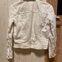 AMERICAN EAGLE ホワイト デニムジャケットの画像