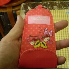 ミニーマウス　リール付キーホルダーの画像