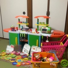 マイストーリー かんたん変身! 5WAYシステムキッチン 小物多数 おままごとセットの画像