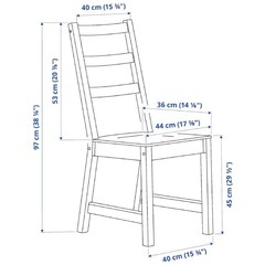 【定価1万】 IKEA NORDVIKEN 椅子の画像