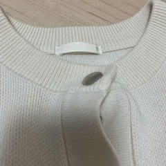 【募集中】GU レディース　カーディガン　Sサイズ　ホワイトの画像