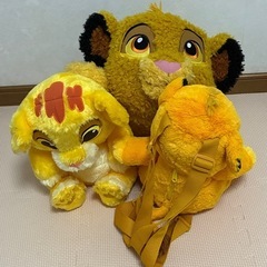 【美品】ライオンキング ぬいぐるみ3点セットの画像