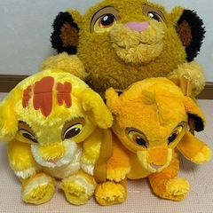 【美品】ライオンキング ぬいぐるみ3点セットの画像