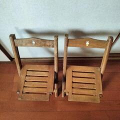 昭和レトロ、 折りたたみ式ミニチェアの画像