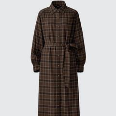 【秋物】【美品】シャツワンピースXSの画像