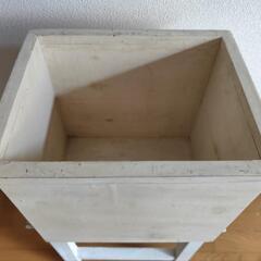 ウッドBOX　アンティーク　木箱　ガーデニングの画像