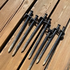 キャンプ用品　オマケ付き♪　ハンマー・ペグ一式　30㎝20㎝の画像