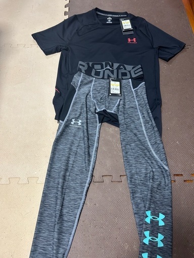 タグ付】アンダーアーマ ヒートギア上下セットMサイズ、Lサイズ