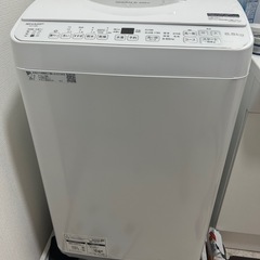 洗濯機 SHARP ES-TX6G 6.5kg 乾燥機能付の画像