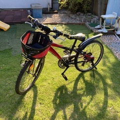 24インチ　マウンテンバイク　自転車　リアタイヤパンクの画像