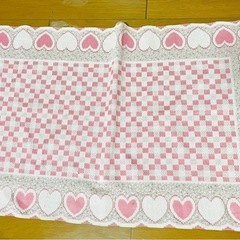 🟠無料🆓未使用ホワイトタイガークッションカバー／布　こちらは無料ですので、対面も可能です。での画像