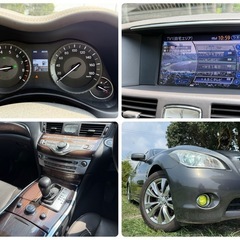 ⭕️ローン&クレジット決済OK⭕️◆車検R8年5月◆H25年フーガHV◆純正ナビ◆本革シート◆自動ブレーキ◆の画像