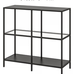 IKEA イケア 黒棚　VITTSJÖ ヴィットショー シェルフユニットの画像