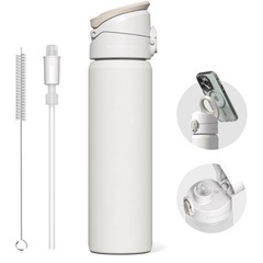 【新品未使用】RHINOSHIELD AquaStand ステンレスボトル 700ml ブラック ストロー付き MagSafe対応の画像