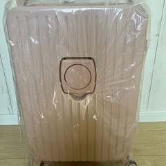  新品 スーツケース フロントオープン ピンク キャリーケースTSA 超軽量 機内持ち込の画像