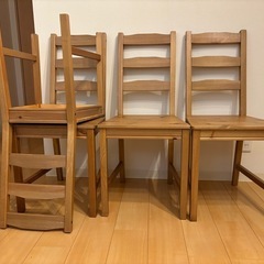 IKEA JOKKMOKK ヨックモック　ダイニングテーブルセット　イス4脚の画像