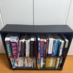 【美品】パール金属 本棚／隙間収納ワゴン（ブラック）2,000円の画像